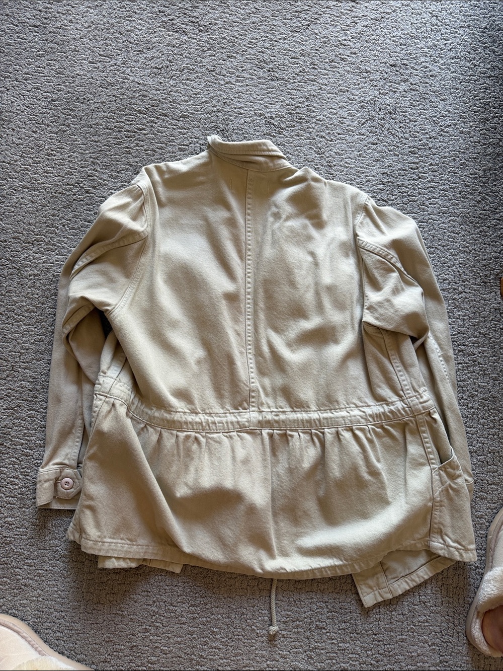 AMO Cream Drawstring Utility Jacket - Picture 4 of 4